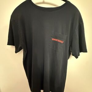 Chrome Hearts Black Tee with Red Logo